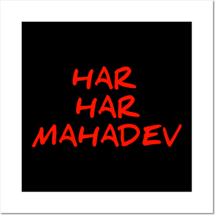 Har har Mahadev for Shiva devotees Posters and Art